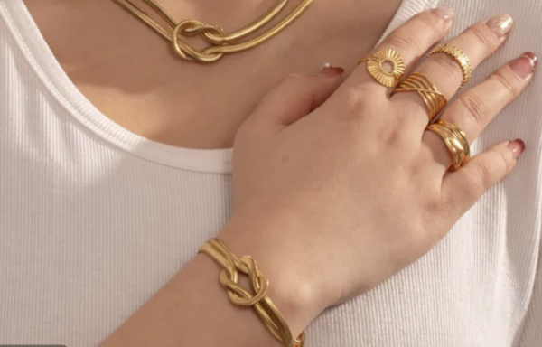 Luxe Knot 18K Gold Plated Statement Bracelet ✨💛 - Image 2