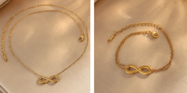 Timeless Infinity 18K Gold Plated Jewelry Set ✨♾️💛 - Image 2