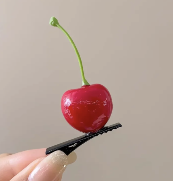 Playful Cherry Hair Clip 🍉✨