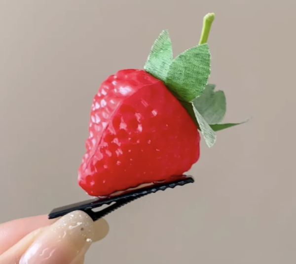 Playful Strawberry Hair Clip 🍉✨