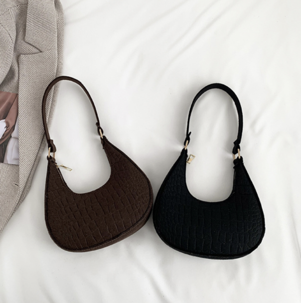 Green Urban Chic Felt Dumpling Bag 👜✨ - Image 4