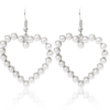 Silver Heart Pearl Elegance Earrings 💖✨ - Image 2