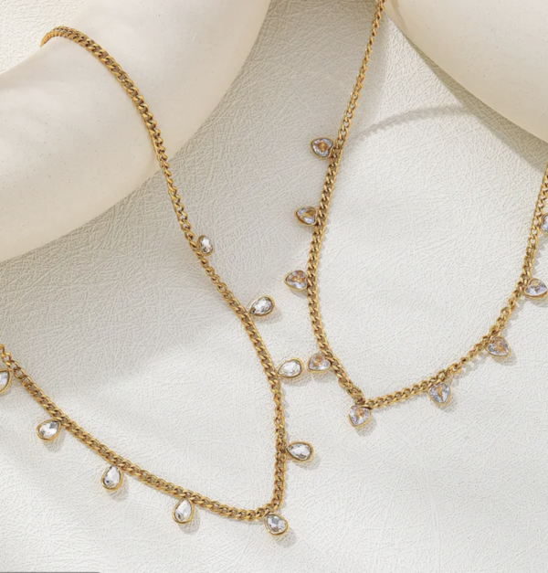 Golden Dewdrop 18K Gold Plated Pendant Necklace ✨💧💛 - Image 2