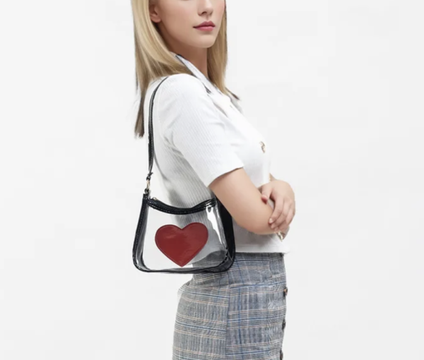 Black Sweetheart PVC Mini Shoulder Bag 💖✨ - Image 2