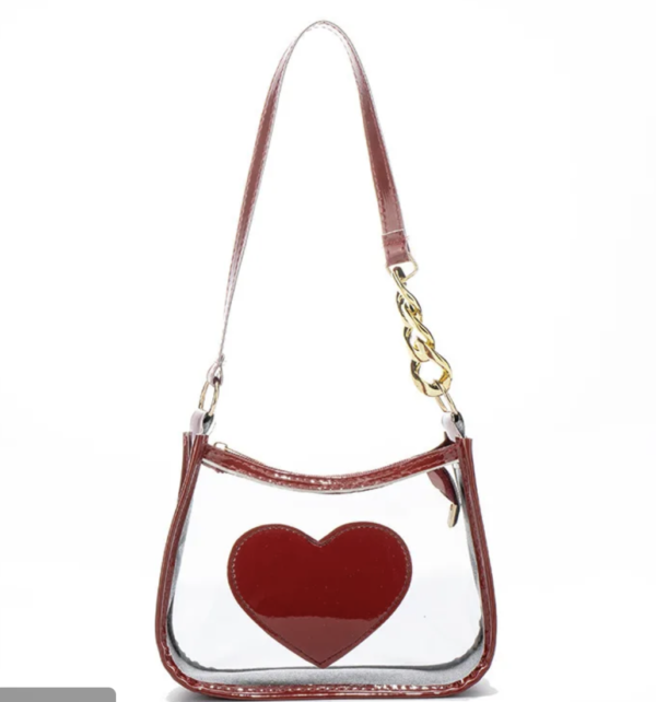 Red Sweetheart PVC Mini Shoulder Bag 💖✨