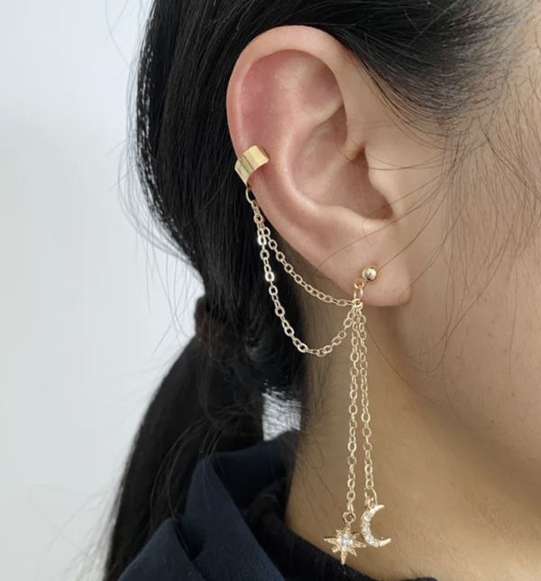 Moon & Star Clip-On Earrings ✨🌙