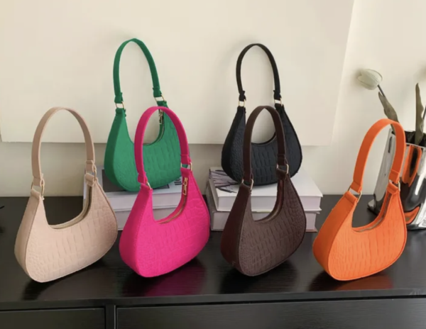 Green Urban Chic Felt Dumpling Bag 👜✨ - Image 3