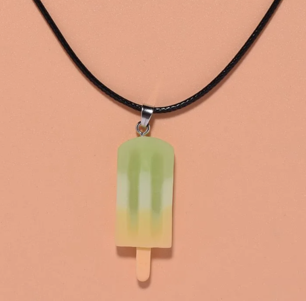 Green Sweet Treat Ice Cream Resin Drop Necklace 🍦✨